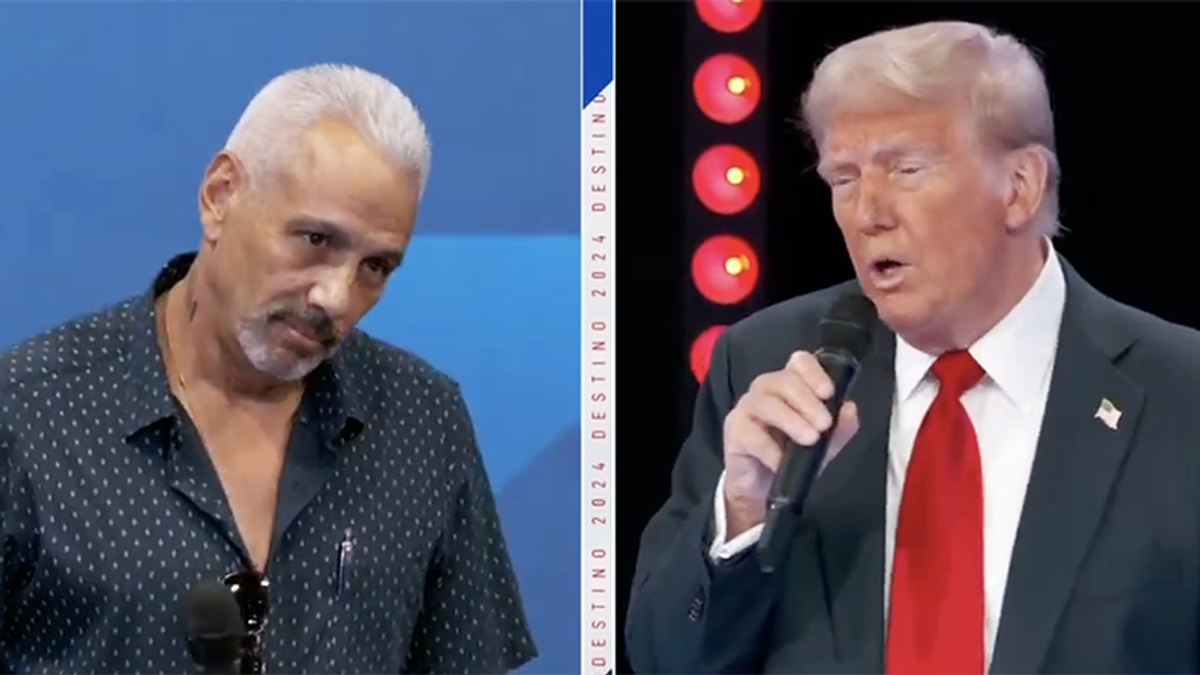 Worker whose questioning of Trump went viral now says he's 'not going to vote for him'