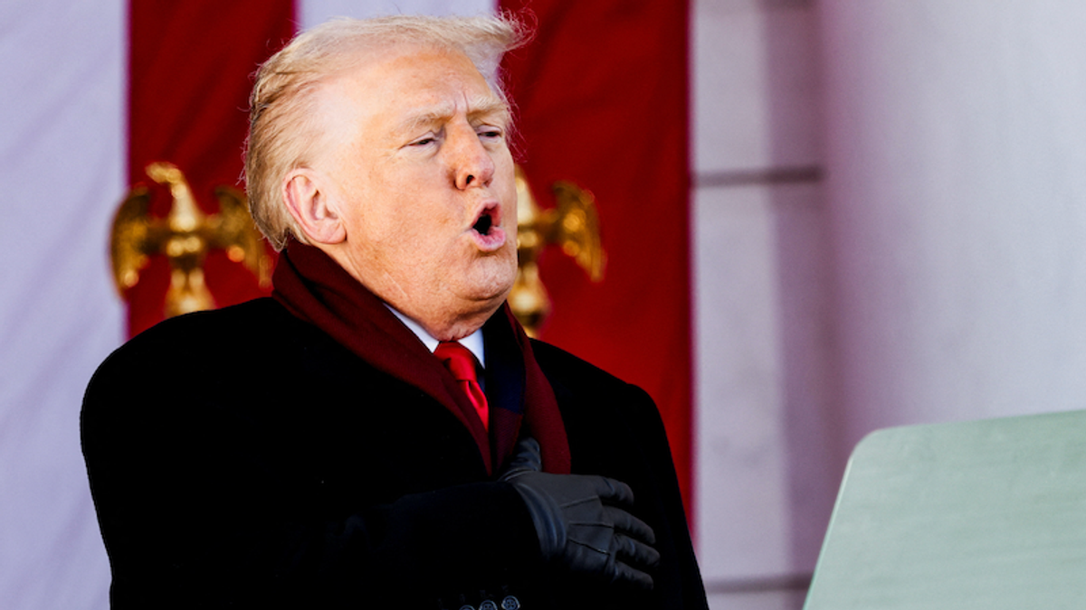 Trump blasted for 'desecrating Veterans Day' with speech fluffing up Pete Hegseth