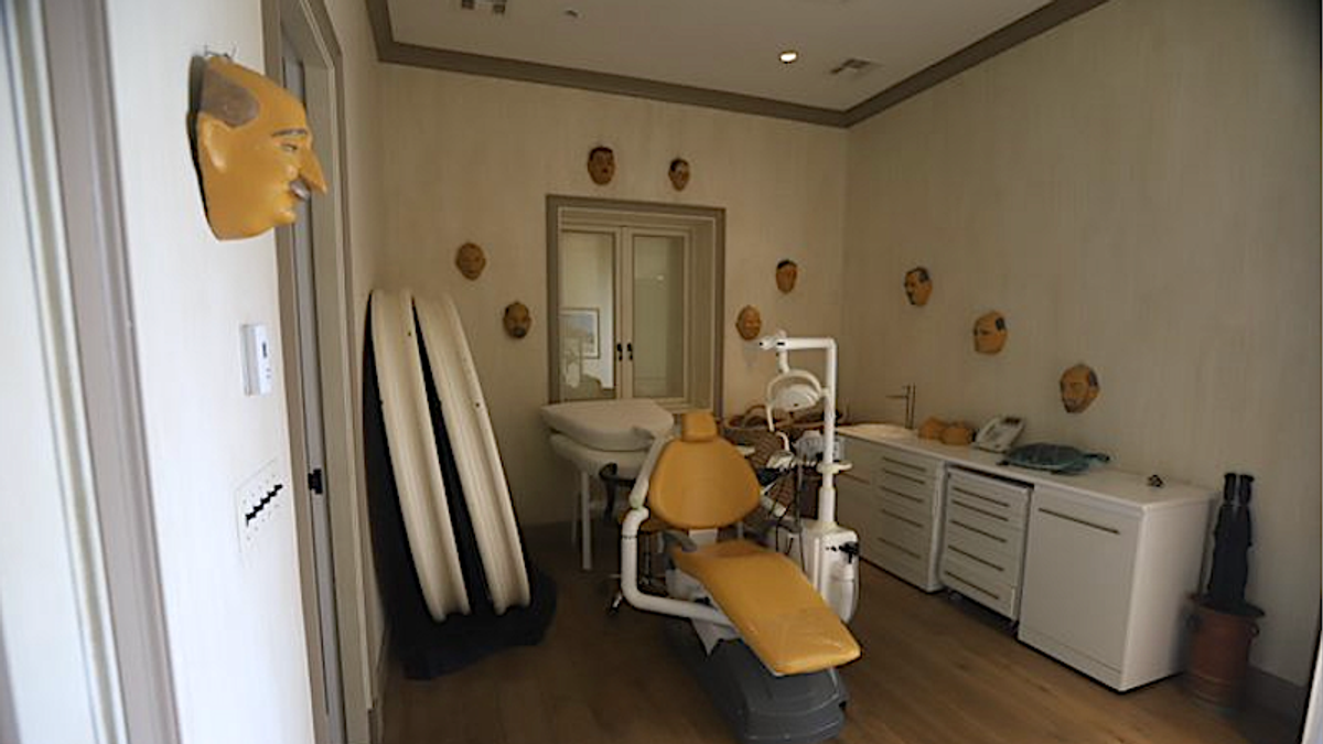 Newly released photos show bizarre dentist office setup at Epstein's island home