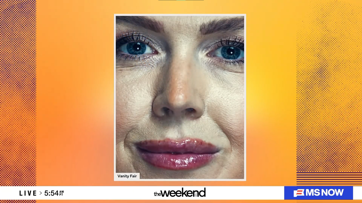 'I can't look!' MS NOW host screams in disgust at 'close-up' photo of Karoline Leavitt