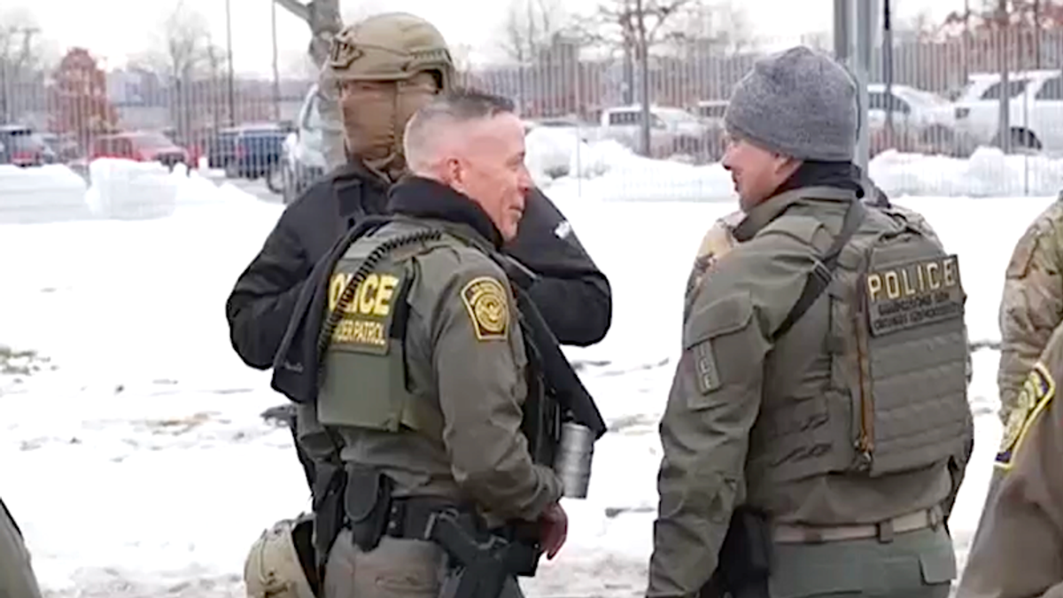 'Certainly not accidental': Smirking border chief's presence at tense protest questioned