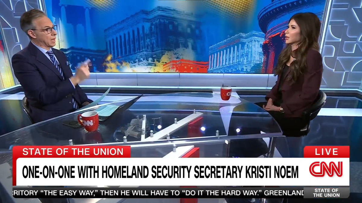 Tapper calls out Noem for dodging questions: 'I know you'd like to make me the topic'