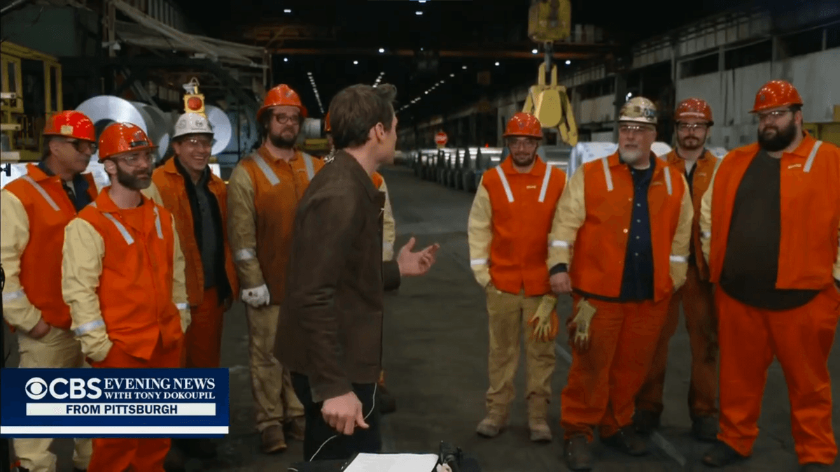 CBS News 'MAGA anchor' torched after complaining about hard job to steelworkers