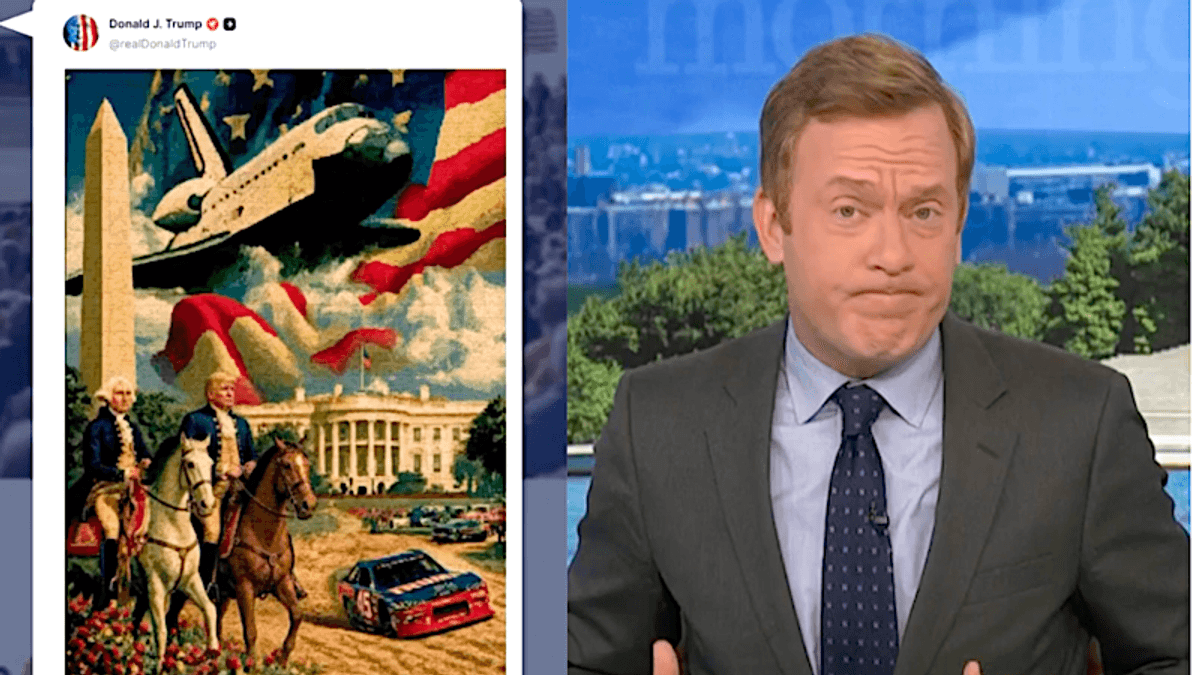 'This is not going to help': MS NOW host dissects oddities in Trump's 60-post social spree