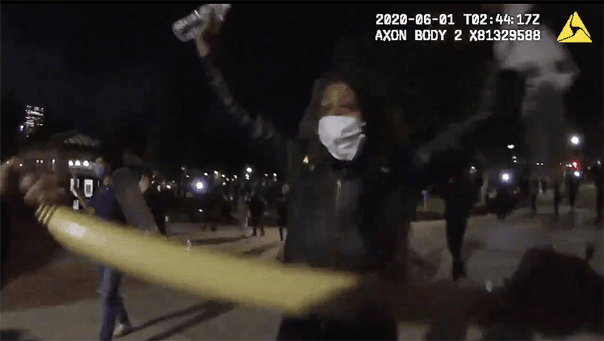 Shocking bodycam footage shows cop beating and shoving unarmed people with their hands up