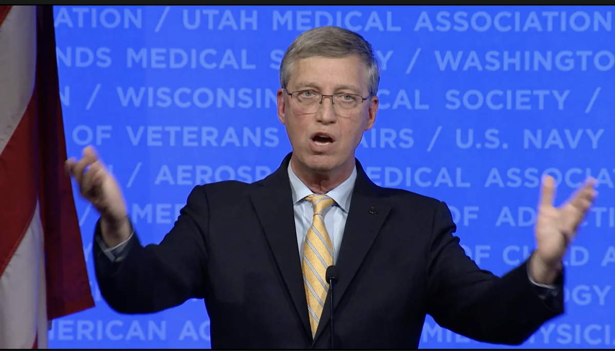'Times call for anger': Retiring medical leader rips GOP in blistering speech