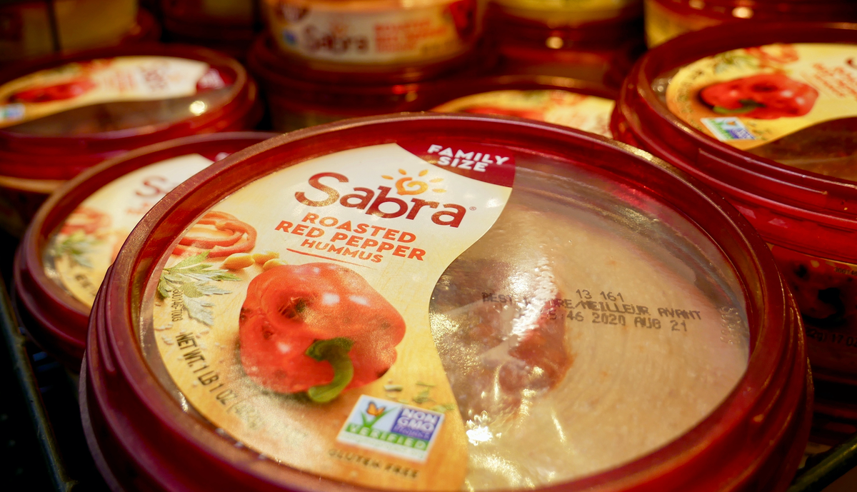Hummus products vandalized with labels deeming them 'contaminated with Zionism'