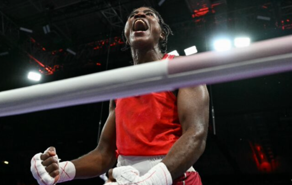 Boxer Cindy Ngamba wins Refugee Olympic Team’s first medal ever