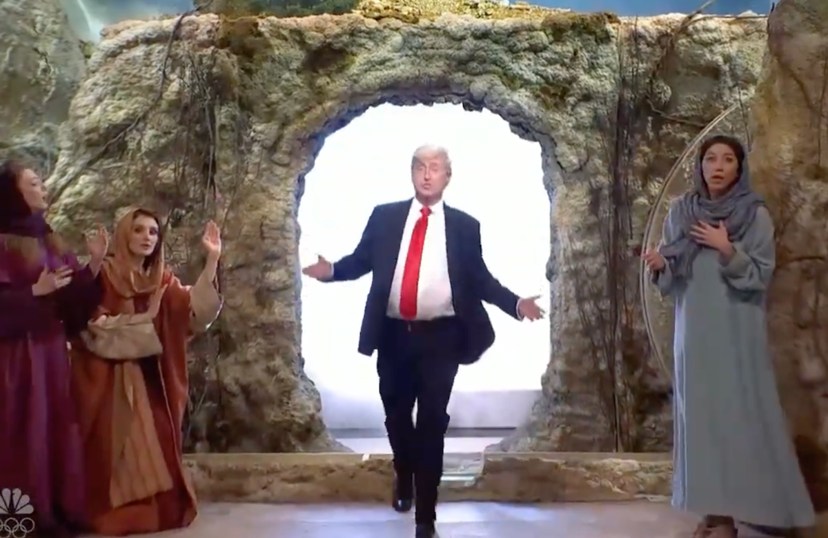 'I love Bible': SNL rips into Trump's Easter message in latest cold open