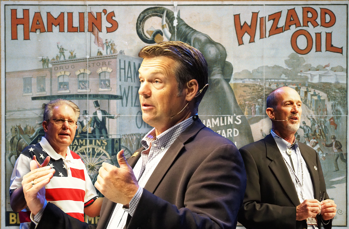 Plenty of hokum, grift and conspiracy mongering at Kansas anti-vax medicine show