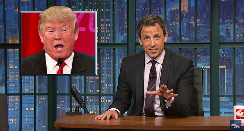 Seth Meyers shreds Trump for mistreating models: 'Law-and-order candidate or Law and Order SVU?'