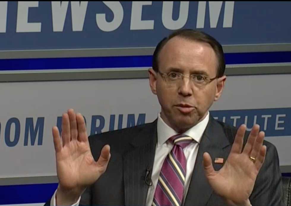 Trump administration gives up on filling next in line position under Rosenstein -- because no one will take the job