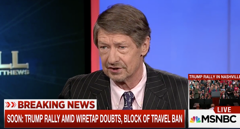 'Give up and say he’s your drunk uncle': PJ O'Rourke scalds Spicer for hyping 'giant toddler' Trump