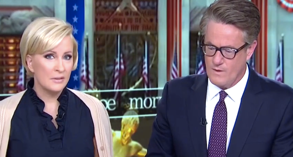 ‘Nothing I have said is crazy’: All hell breaks loose on Morning Joe when Mika brings up the ‘p*ssy’ tape