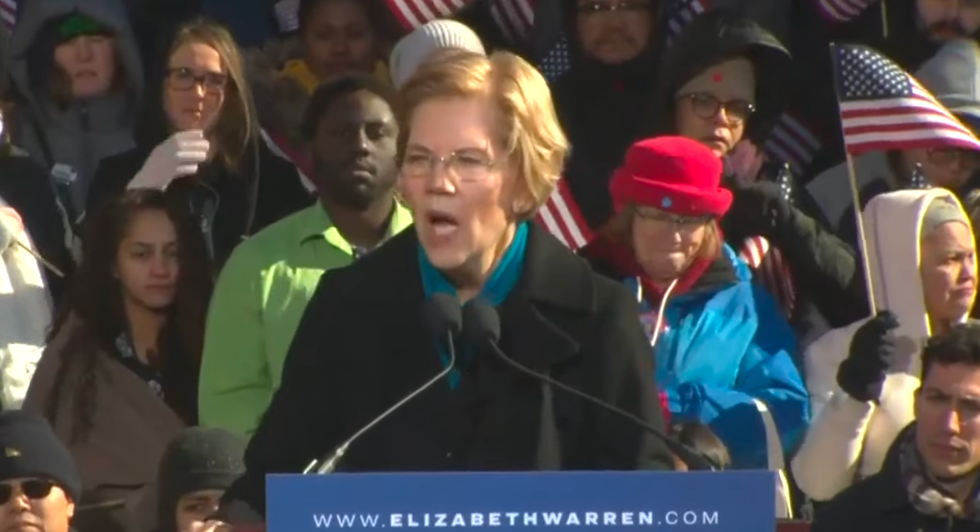 Senator Warren launches 2020 campaign, sounds note of economic equality