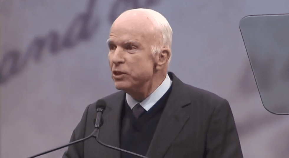 'Unpatriotic': Watch John McCain torch Trump and Bannon’s ‘half-baked nationalism’ during Liberty Medal speech