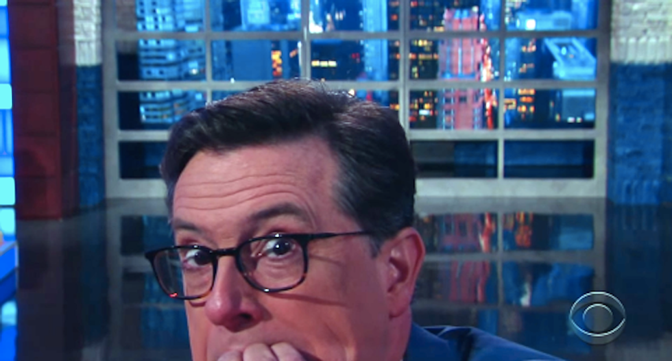 WATCH: Stephen Colbert ridicules ‘Oompa Loompa’ Trump’s screaming banshee immigration speech