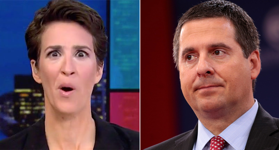 Maddow obtains secret tapes of Devin Nunes revealing GOP plans for Rosenstein's impeachment or 'all of this goes away'