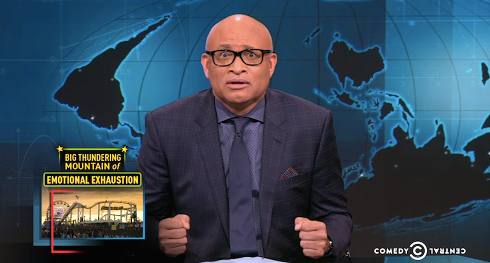 Larry Wilmore blasts the 'Fox News loop-de-loop of loopiness' that normalizes gun violence