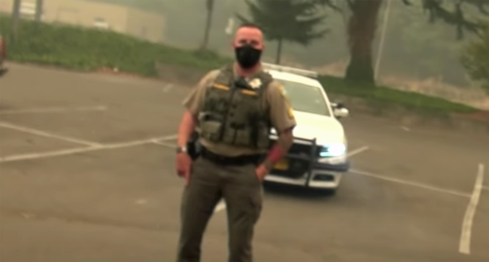 Oregon sheriff's deputy placed on leave for falsely blaming Antifa for starting forest fires