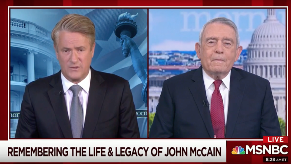 Dan Rather tells MSNBC’s Morning Joe how John McCain became the 'popular everyman hero'
