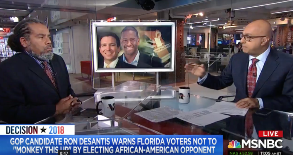 ‘Might as well have said the N-word’: MSNBC panel rips GOP’s Ron DeSantis over his ‘blatantly racist’ monkey comment