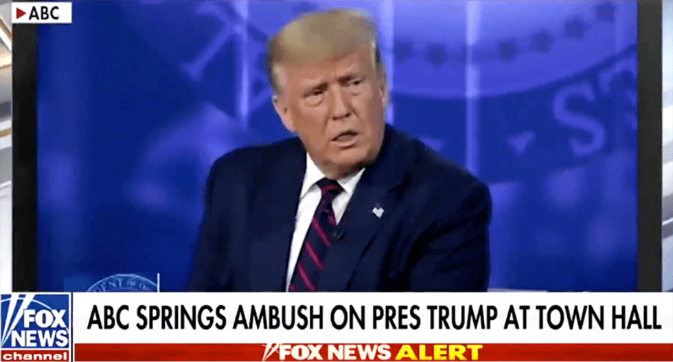 'Ambush': Fox News panics after Trump faced tough questions at ABC News town hall