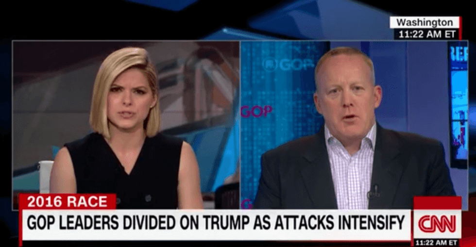 RNC spokesman desperately tries to paper over Trump's racism in train wreck CNN interview