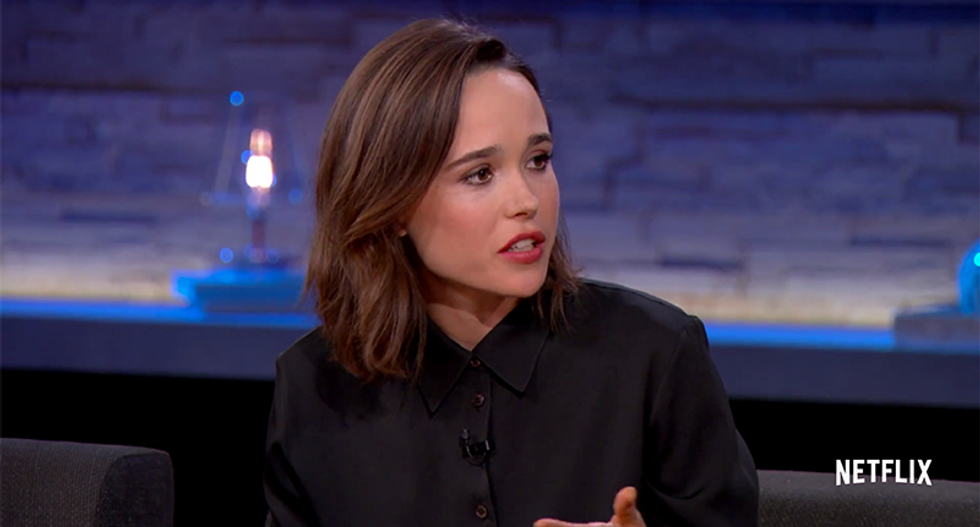 Ellen Page fights back tears describing the hateful 'poison' that led up to the Orlando shooting