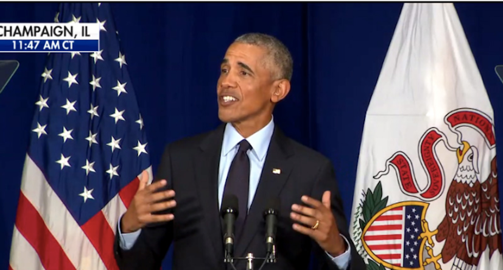 Obama mocks Trump as Mueller closes in: 'No one in my administration got indicted'