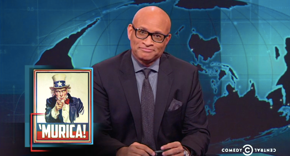 Larry Wilmore slams America's insane 'see something, shoot something' gun culture