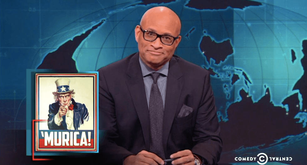 Larry Wilmore slams America's insane 'see something, shoot something' gun culture