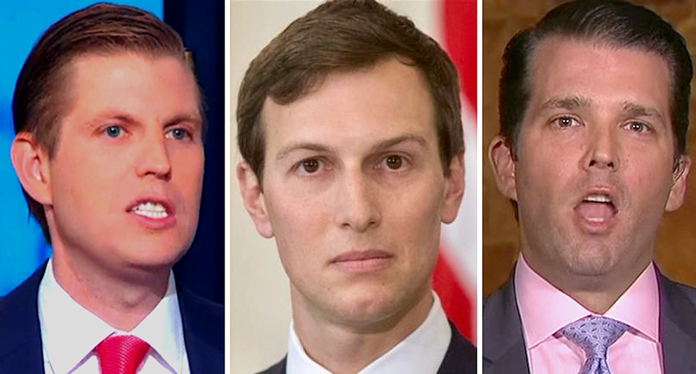 Trump has surrounded himself with 'failsons' starting with 'dimwitted' Don Trump Jr. and Kushner: columnist