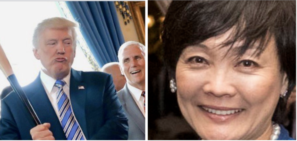 Did Japan's first lady pretend she couldn't speak English to avoid talking to Trump?