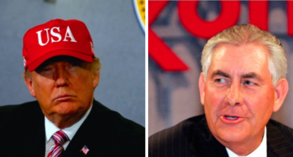 Trump challenges Tillerson to 'IQ test' after secretary of state calls him a 'moron'