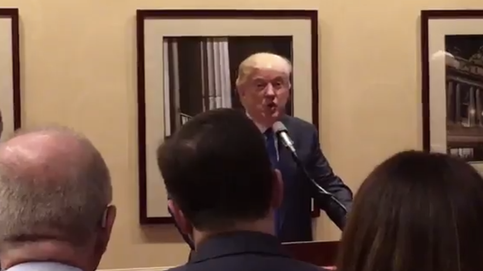 WATCH: Trump panders to evangelical leaders by promising to force store clerks to say ‘Merry Christmas’