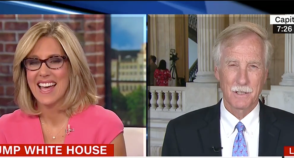 CNN host bursts into laughter after senator goes silent explaining what he knows about GOP health bill