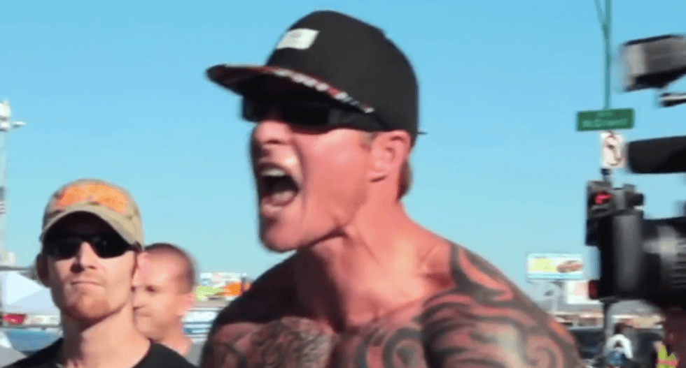 ‘Go f*cking make my tortilla’: Unhinged Trump supporter goes batsh*t insane on Hispanic protester