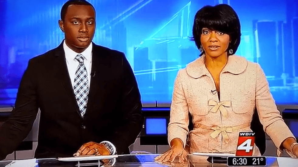 Reporter breaks cardinal rule of television news and drops live F-bomb