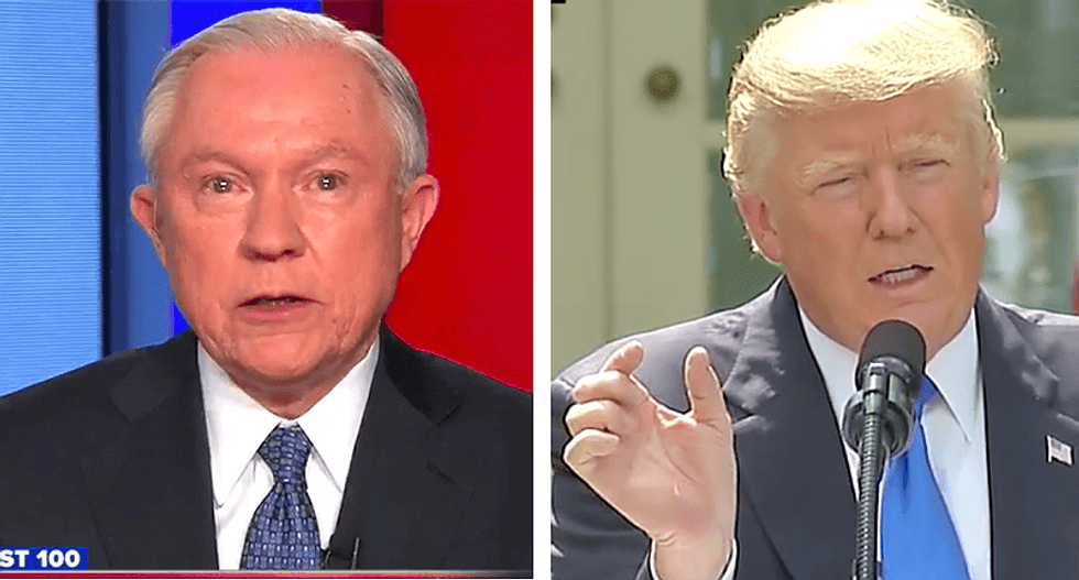 LISTEN: NYT reporter describes Trump’s ‘ongoing cyberbullying campaign to drive his Attorney General from office’