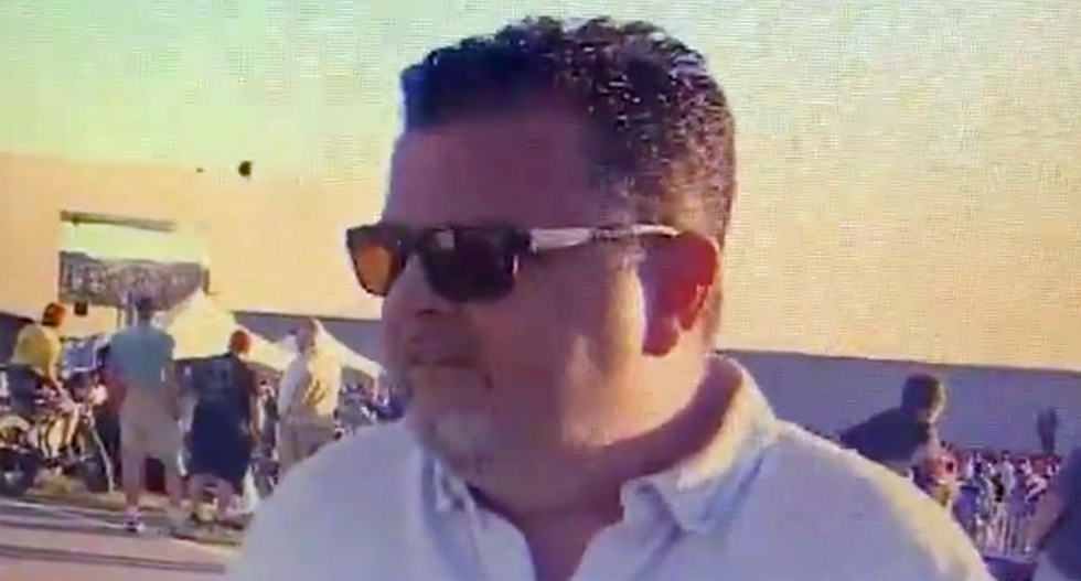 'Somebody is going to bomb you -- might even be tonight': Man at Trump rally to reporter