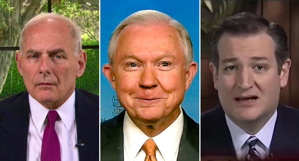 Here's how General Kelly and Ted Cruz just might save Sessions' -- and Trump's -- butt