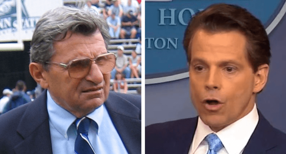 Scaramucci has been praising Joe Paterno from White House to hype tribute movie he’s producing