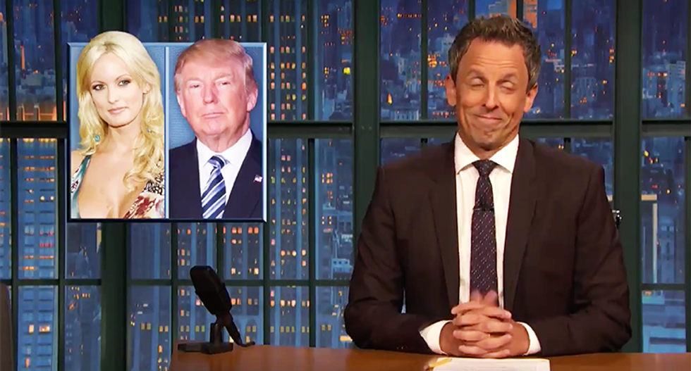 Seth Meyers swears that his mind isn't in the gutter: 'That's just the f*cking news right now'