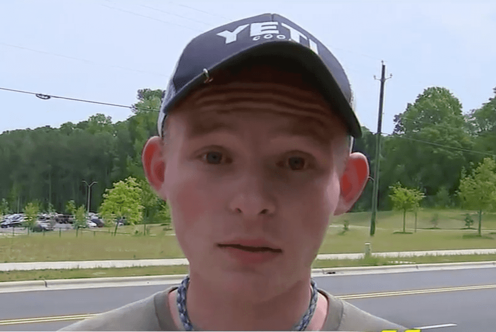 Watch: Suspended white student whines he tore down Black Lives Matter poster because he 'felt violated by it'