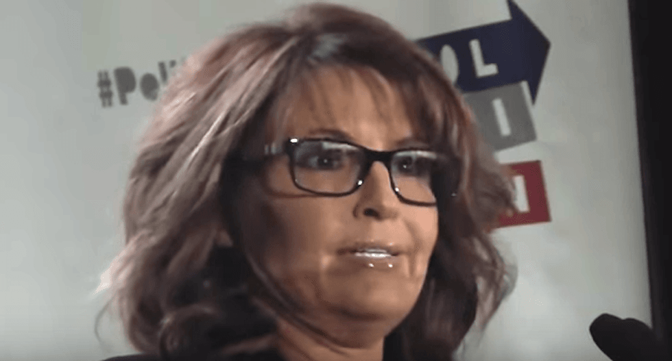Sarah Palin slams 'good old boy' Hillary Clinton in wacky speech praising 'everyman' Donald Trump