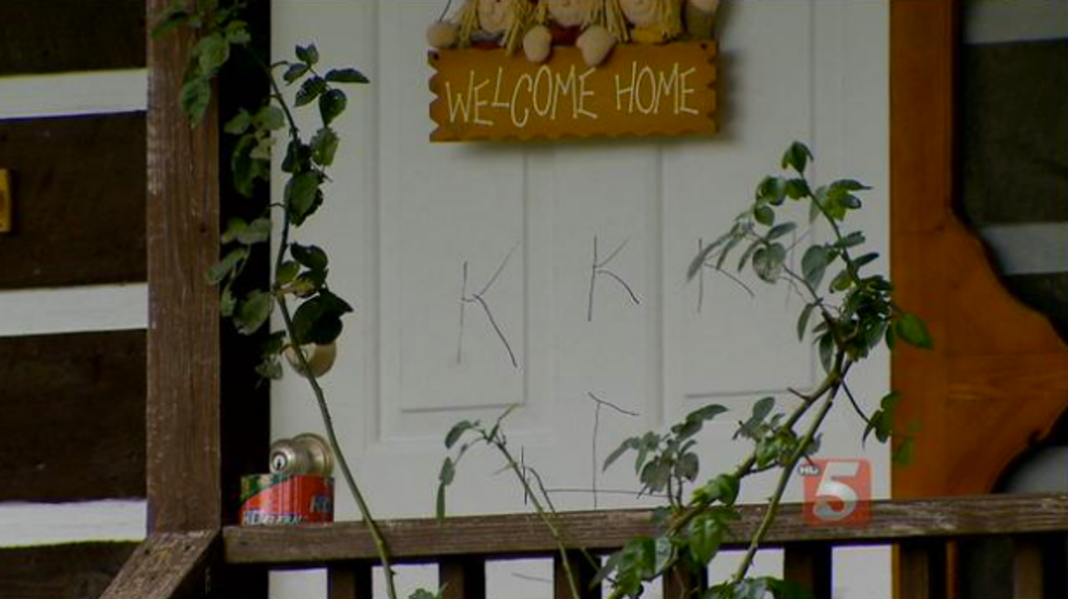 Tennessee man thinks racist vandals targeted his home because of autistic son and black in-law