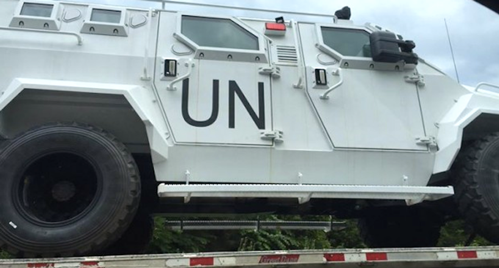 Conservatives freak out over ‘UN takeover’ after spotting trucks made in Virginia and sold overseas