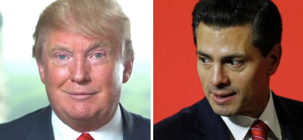 'U need 2 work on your begging skills': Internet rips Trump's pathetic wall plea to Mexican president
