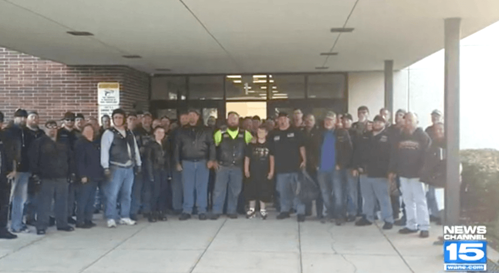 WATCH: 50 'big-hearted bikers' escort bullied Indiana boy to first day of sixth grade